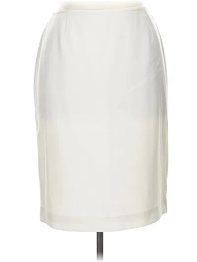 Pre-owned Calvin Klein Formal Skirt In Ivory
