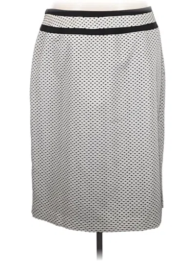 Pre-owned Calvin Klein Formal Skirt In Silver