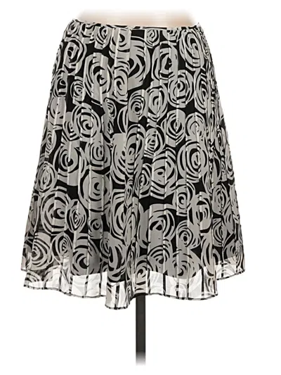 Pre-owned Calvin Klein Formal Skirt In Silver