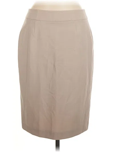 Pre-owned Calvin Klein Formal Skirt In Tan