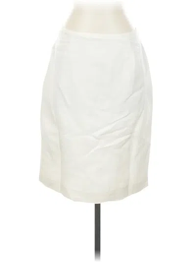Pre-owned Calvin Klein Formal Skirt In White