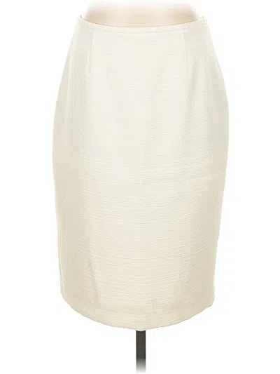 Pre-owned Calvin Klein Formal Skirt In White