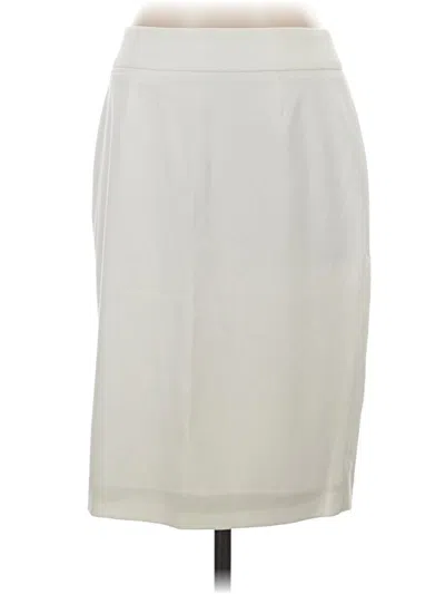 Pre-owned Calvin Klein Formal Skirt In White