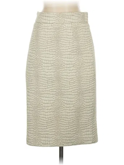 Pre-owned Calvin Klein Formal Skirt In White