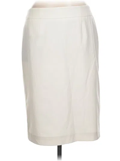 Pre-owned Calvin Klein Formal Skirt In White