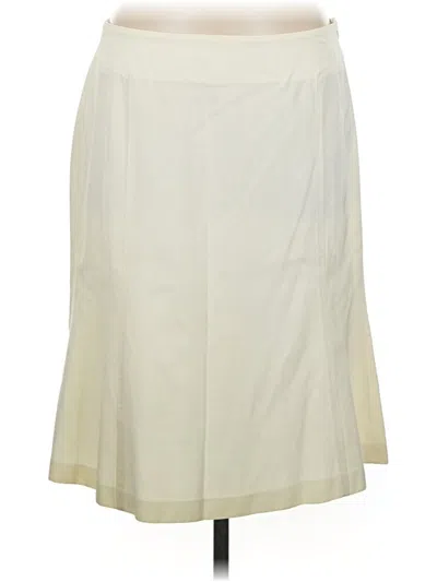 Pre-owned Calvin Klein Formal Skirt In White