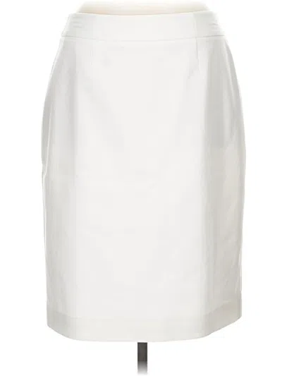 Pre-owned Calvin Klein Formal Skirt In White