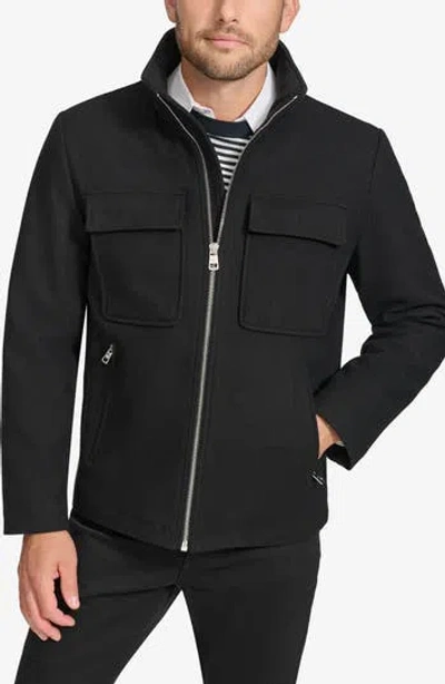CALVIN KLEIN CALVIN KLEIN FOUR POCKET WOOL BLEND JACKET