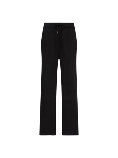 Calvin Klein French Terry Standard Logo Pants In Black