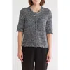 Calvin Klein Fringe Button Sweater
