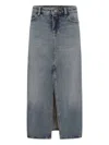 Calvin Klein Belt-loop Denim Skirt