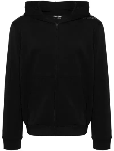 Calvin Klein Full Zipper Hoodie Clothing In Black