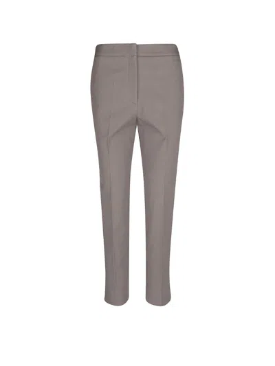 Calvin Klein Gabardine Trousers In Grigio