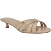 Calvin Klein Gabbie Kitten Heel Slide Sandal In Neutral