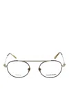 Calvin Klein White Metal Optical Glasses In Blanco