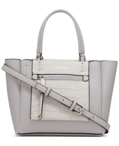 Calvin Klein Gala Crossbody With Detachable Strap In Dove Grey