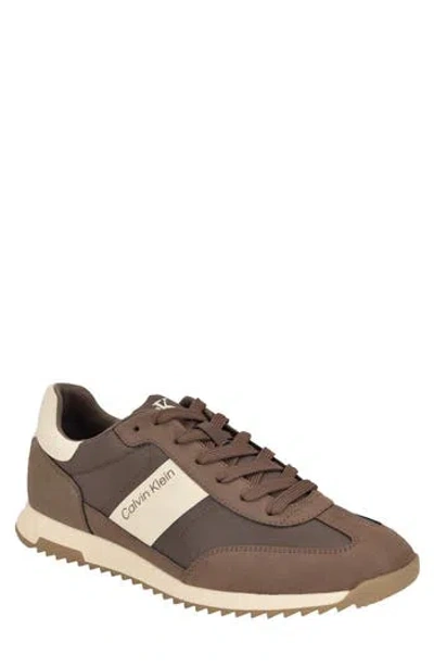 Calvin Klein Galent Sneaker In Brown