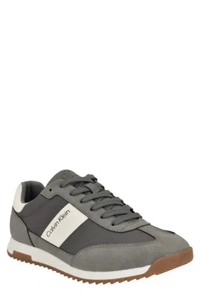 Calvin Klein Galent Sneaker In Light Grey/white