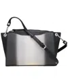 Calvin Klein Garnet Adjustable Top Zipper Ombre Crossbody In Blk Multi