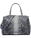Calvin Klein Garnet Convertible Triple Compartment Satchel Bag In Blue Multi