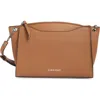 Calvin Klein Garnet Crossbody With Adjustable Strap In Caramel
