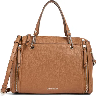 Calvin Klein Garnet Satchel Bag In Neutral