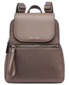 Calvin Klein Garnet Triple Compartment Backpack In Coco