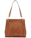 Calvin Klein Garnet Triple Small Compartment Tote Bag