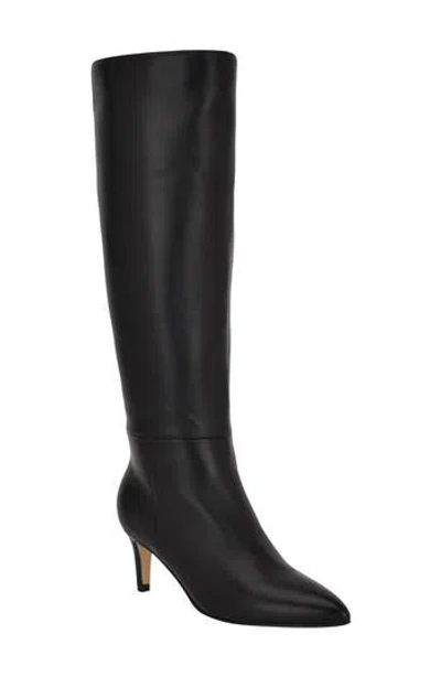 Calvin Klein Garray Knee High Boot In Black
