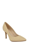 Calvin Klein Gayle Pointed Toe Pump In Light Natural