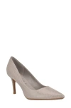 Calvin Klein Gayle Pointed Toe Pump In Taupe