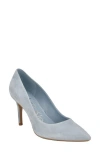 Calvin Klein Gayle Pump In Light Blue Suede