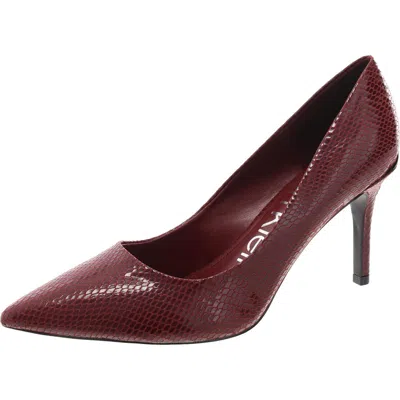 Calvin Klein Gayle3 Womens Cushioned Footbed Denim Pumps In Pink