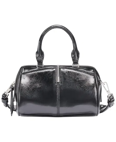 Calvin Klein Genevieve Patent Mini Crossbody Handbag In Black