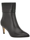 Calvin Klein Vivera Womens Buckle Faux Leather Booties In Black
