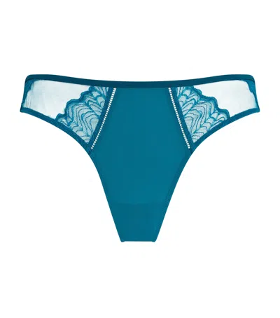 Calvin Klein Geo Lace Bikini Briefs In Blue