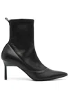Calvin Klein Geo Stil Stretch Ankle Boot In Black