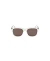 Calvin Klein Geometric Frame Sunglasses In Brown