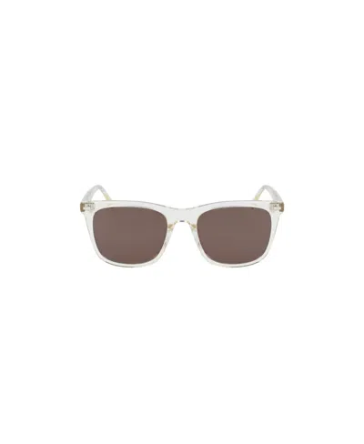 Calvin Klein Geometric Frame Sunglasses In Brown