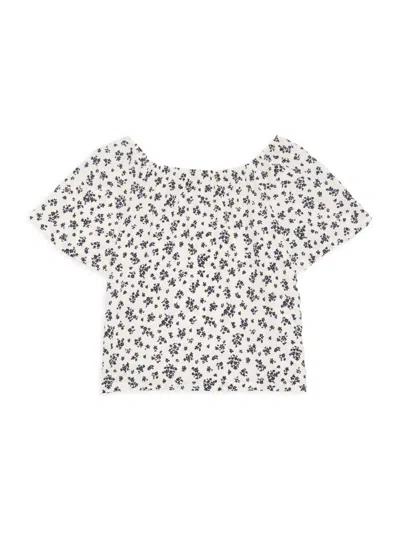 Calvin Klein Kids' Girl's Floral Top In Pink