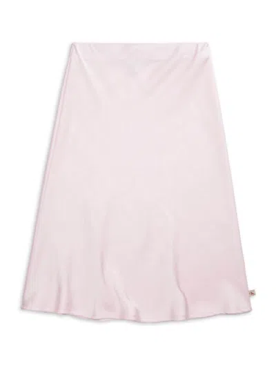 CALVIN KLEIN GIRL'S SATIN MIDI-SKIRT