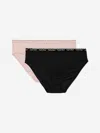 Calvin Klein Girls 2 Pack Bikini Knickers Set In Multicoloured
