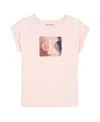 Calvin Klein Girls 7-16 Short Sleeve High-low Hem T-shirt In Pink