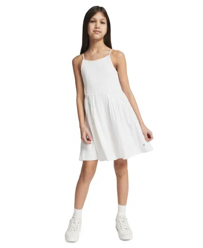 Calvin Klein Kids' Girls' 7-16 Smocked Sundress In White