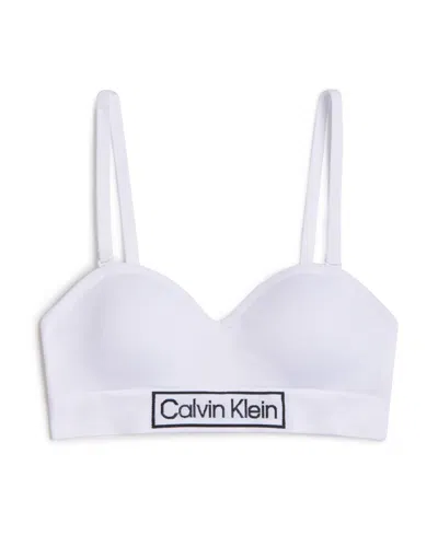 Calvin Klein Kids' Girls Comfort Seamless Bandeau In White