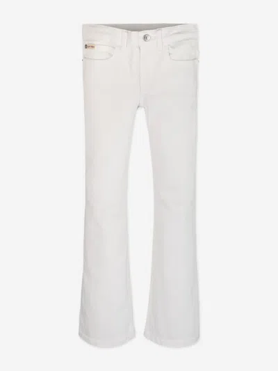 Calvin Klein Girls Flared Jeans In White
