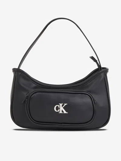 Calvin Klein Girls Logo Shoulder Bag In Black