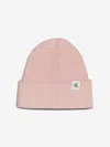 Calvin Klein Girls Monogram Rib Beanie Hat In Pink