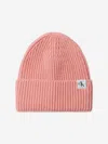 Calvin Klein Girls Monogram Rib Beanie In Multi