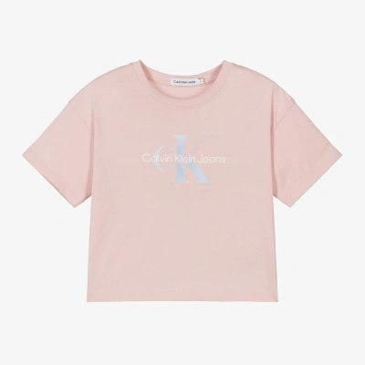 Calvin Klein Babies' Girls Pink Cotton T-shirt
